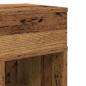Preview: Nachttisch mit Schublade Altholz-Optik 25x31x66 cm