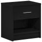 Preview: Nachttisch mit Schublade Schwarz 39x28x41 cm
