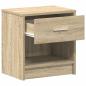 Preview: Nachttisch mit Schublade Sonoma-Eiche 39x28x41 cm