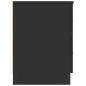 Preview: Nachttisch mit 2 Schubladen Schwarz 40x36x50 cm