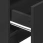 Preview: Nachttisch mit 2 Schubladen Schwarz 40x36x50 cm