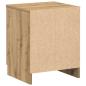Preview: ARDEBO.de - Nachttisch mit 2 Schubladen Artisan-Eiche 40x36x50 cm