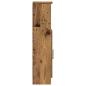 Preview: Badezimmerschrank mit Rollenhalter Altholz-Optik 20,5x22x90 cm