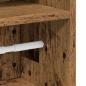 Preview: Badezimmerschrank mit Rollenhalter Altholz-Optik 20,5x22x90 cm