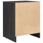 Preview: Nachttische 2 Stk. mit Schublade Schwarz 40x34x50 cm