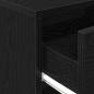Preview: Nachttische 2 Stk. mit Schublade Schwarz 40x34x50 cm