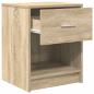Preview: Nachttische 2 Stk. mit Schublade Sonoma-Eiche 40x34x50 cm