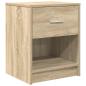 Preview: Nachttische 2 Stk. mit Schublade Sonoma-Eiche 40x34x50 cm