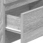 Preview: Nachttische 2 Stk. mit 2 Schubladen Grau Sonoma 40x33x60 cm