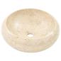 Preview: Waschbecken 40x12 cm Marmor Creme