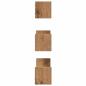 Preview: Wandregale 3 Stk. Artisan-Eiche Holzwerkstoff