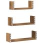 Preview: Wandregale 3 Stk. Artisan-Eiche Holzwerkstoff