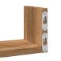 Preview: Wandregale 3 Stk. Artisan-Eiche Holzwerkstoff