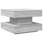 Preview: Couchtisch 360-Grad Drehbar Grau Sonoma 50x50x34,5 cm