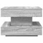Preview: Couchtisch 360-Grad Drehbar Grau Sonoma 50x50x34,5 cm