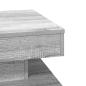 Preview: Couchtisch 360-Grad Drehbar Grau Sonoma 50x50x34,5 cm