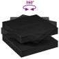 Preview: Couchtisch 360-Grad Drehbar Schwarz 70x70x34,5 cm