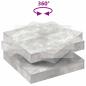 Preview: Couchtisch 360-Grad Drehbar Betongrau 70x70x34,5 cm