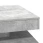Preview: Couchtisch 360-Grad Drehbar Betongrau 70x70x34,5 cm