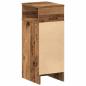 Preview: Nachttische 2 Stk. mit Schublade Altholz-Optik 25x31x66 cm