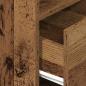 Preview: Nachttische 2 Stk. mit Schublade Altholz-Optik 25x31x66 cm