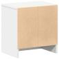 Preview: Nachttische 2 Stk. mit Schublade Weiß 39x28x41 cm