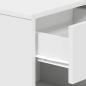 Preview: Nachttische 2 Stk. mit Schublade Weiß 39x28x41 cm