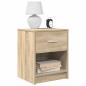 Preview: ARDEBO.de - Nachttisch mit Schublade Sonoma-Eiche 40x34x50 cm