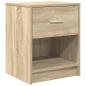 Preview: Nachttisch mit Schublade Sonoma-Eiche 40x34x50 cm