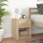 Preview: Nachttisch mit Schublade Sonoma-Eiche 40x34x50 cm