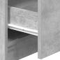 Preview: Nachttische 2 Stk. mit 2 Schubladen Betongrau 40x36x50 cm