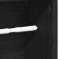 Preview: Badezimmerschrank mit Rollenhalter Schwarz 20,5x20x90 cm