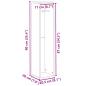 Preview: Badezimmerschrank mit Rollenhalter Schwarz 20,5x20x90 cm