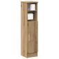 Preview: ARDEBO.de - Badezimmerschrank mit Rollenhalter Artisan-Eiche 20,5x22x90 cm
