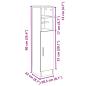 Preview: Badezimmerschrank mit Rollenhalter Artisan-Eiche 20,5x22x90 cm