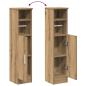 Preview: Badezimmerschrank mit Rollenhalter Artisan-Eiche 20,5x22x90 cm
