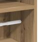 Preview: Badezimmerschrank mit Rollenhalter Artisan-Eiche 20,5x22x90 cm