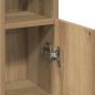 Preview: Badezimmerschrank mit Rollenhalter Artisan-Eiche 20,5x22x90 cm