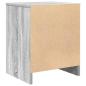 Preview: Nachttische 2 Stk. mit Schublade Grau Sonoma 40x34x50 cm