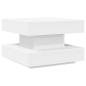Preview: Couchtisch 360-Grad Drehbar Weiß 50x50x34,5 cm