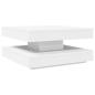 Preview: Couchtisch 360-Grad Drehbar Weiß 70x70x34,5 cm