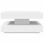 Preview: Couchtisch 360-Grad Drehbar Weiß 70x70x34,5 cm
