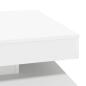 Preview: Couchtisch 360-Grad Drehbar Weiß 70x70x34,5 cm