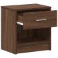Preview: Nachttische 2 Stk. mit Schublade Eichen-Optik 39x28x41 cm