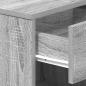Preview: Nachttische 2 Stk. mit Schublade Grau Sonoma 39x28x41 cm