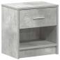Preview: Nachttisch mit Schublade Betongrau 39x28x41 cm