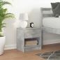 Preview: Nachttisch mit Schublade Betongrau 39x28x41 cm