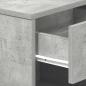 Preview: Nachttisch mit Schublade Betongrau 39x28x41 cm