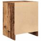 Preview: Nachttisch mit Schublade Altholz-Optik 40x34x50 cm