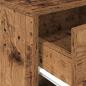 Preview: Nachttisch mit Schublade Altholz-Optik 40x34x50 cm